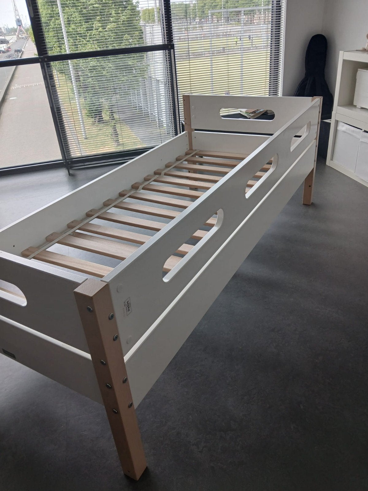 Bopita Combiflex bed - Wit/Naturel Hout, Huis en Inrichting, Slaapkamer | Bedden, Ophalen