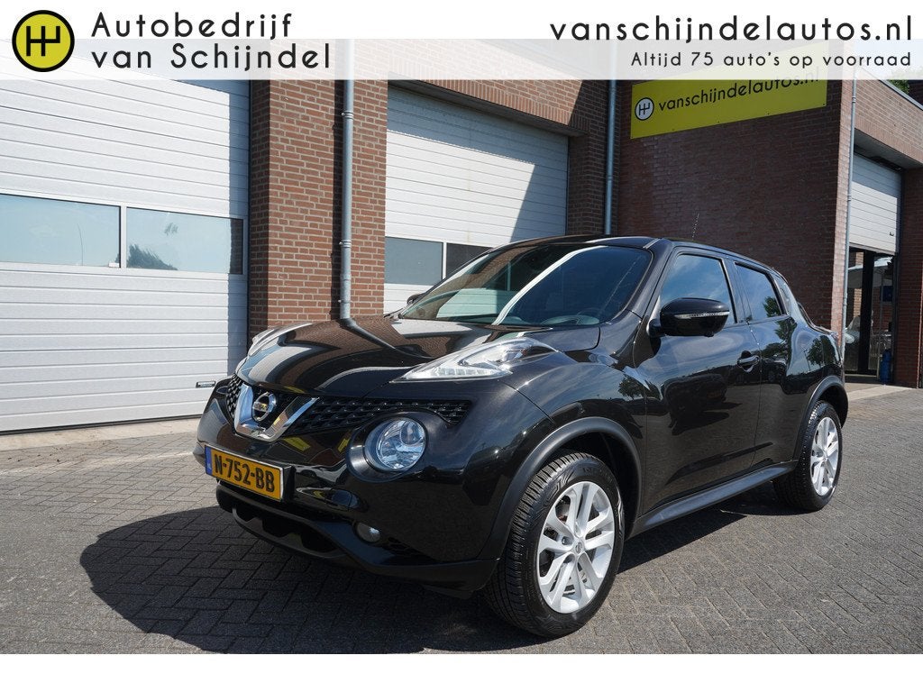 Nissan Juke 1.6 AUTOMAAT TEKNA VOL LUXE! SCHUIF-KANTELDAK ST, Auto's, Nissan, 4 cilinders, Bedrijf, Lichtsensor, SUV of Terreinwagen