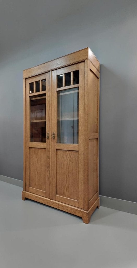 antieke kast boekenkast art deco vitrinekast, Ophalen