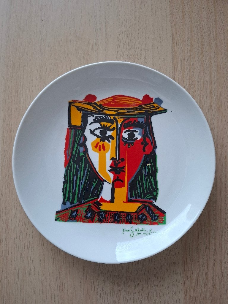 Bord (1999) print Vrouw met hoed Picasso Art Productions XL, Ophalen