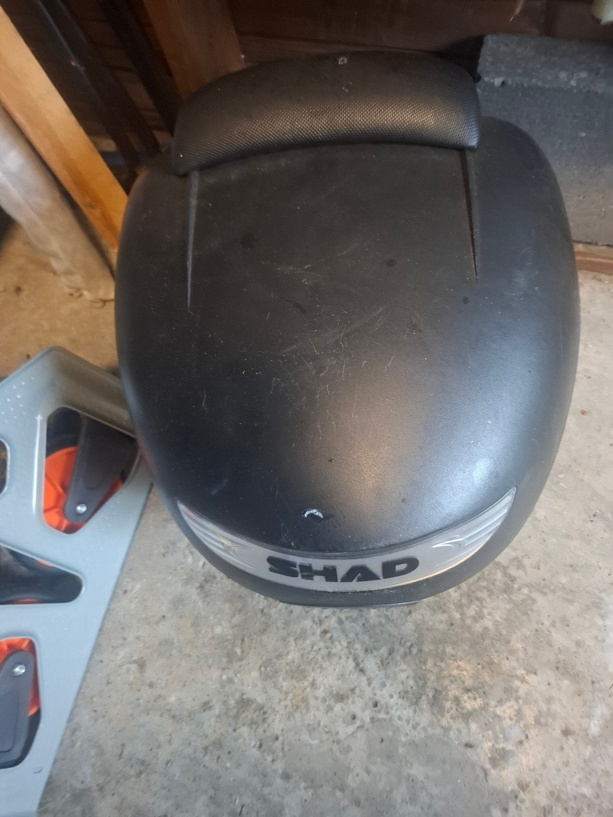 Shad topkoffer met rugleuning, Motoren, Ophalen of Verzenden, Gebruikt