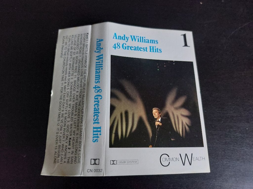 ANDY WILLIAMS - 48 GREATEST HITS 1 (MC), 1 bandje, Ophalen of Verzenden, Zo goed als nieuw, Origineel
