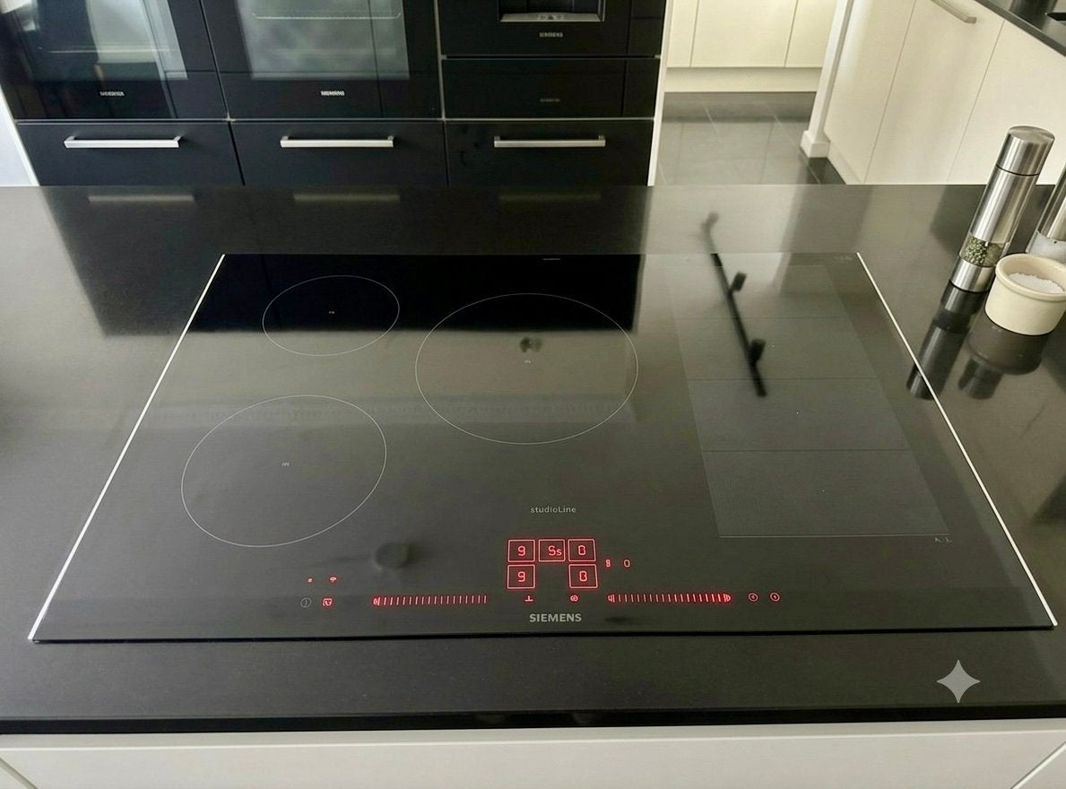 Siemens inductie kookplaat 80 cm met Homeconnect, Ophalen, Zo goed als nieuw, Inbouw, Inductie