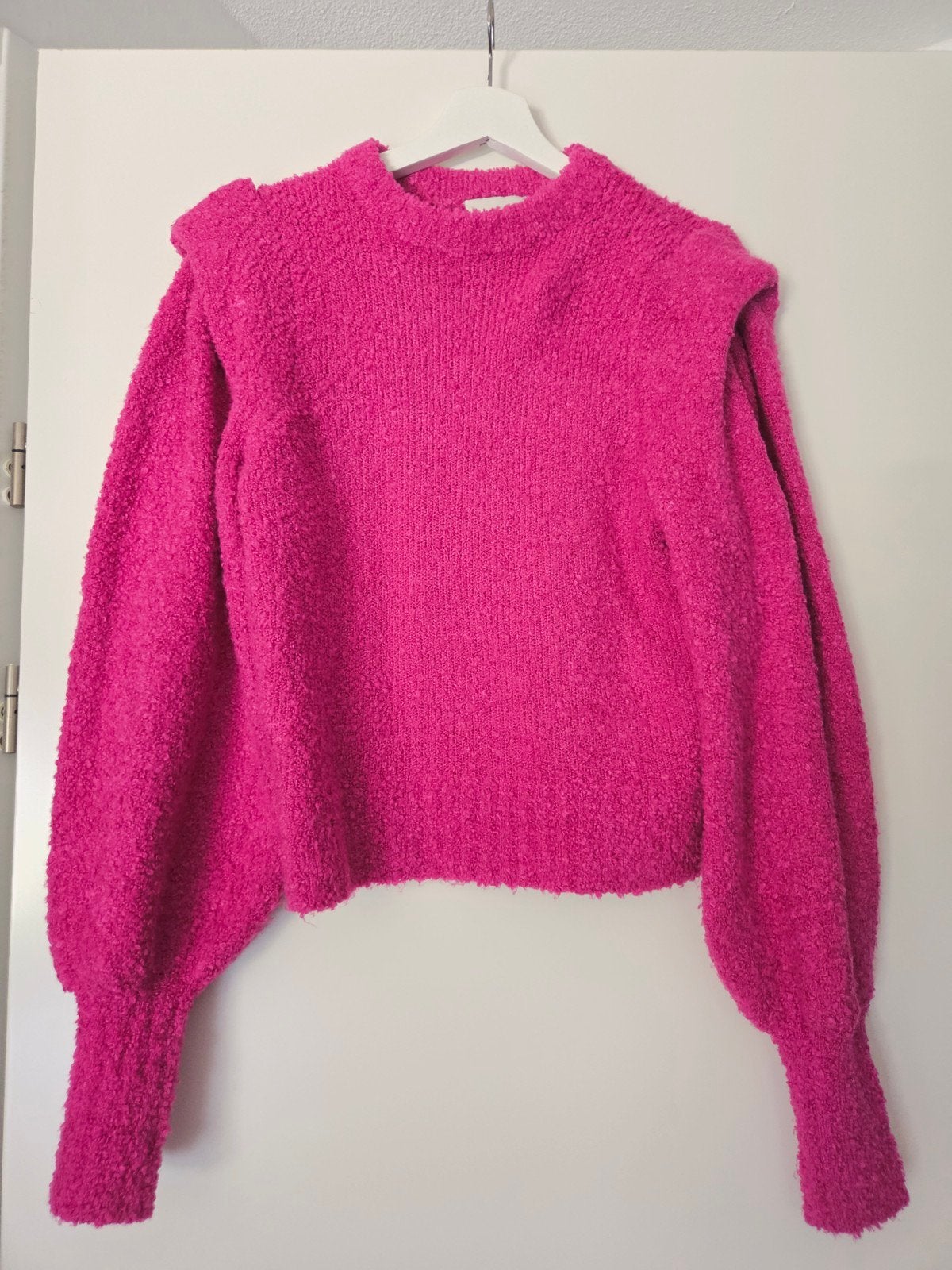 Shoeby Bouclé Trui Roze Maat XS (valt als S), Kleding | Dames, Ophalen of Verzenden, Zo goed als nieuw, Maat 36 (S), Shoeby