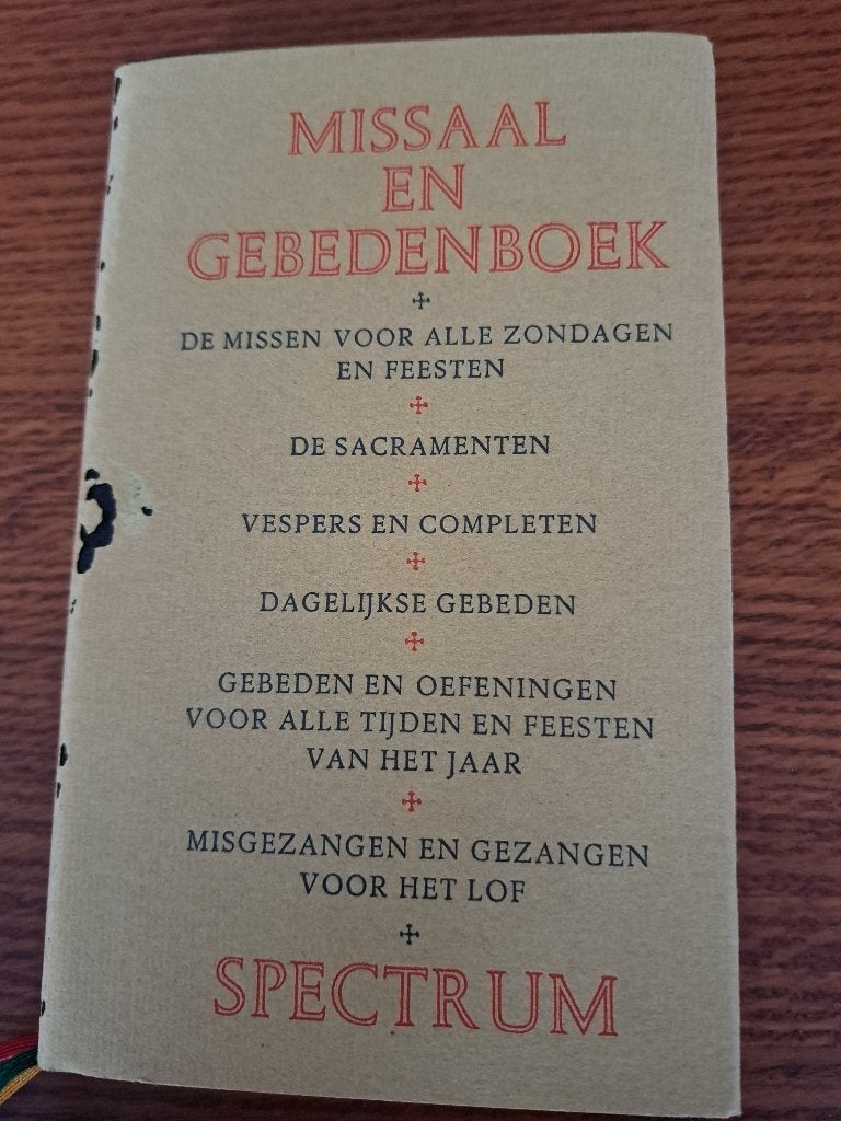 Missaal & Gebedenboek C.A. Bouman – Het Spectrum 1952/53, Ophalen of Verzenden, Gelezen, Christendom | Katholiek