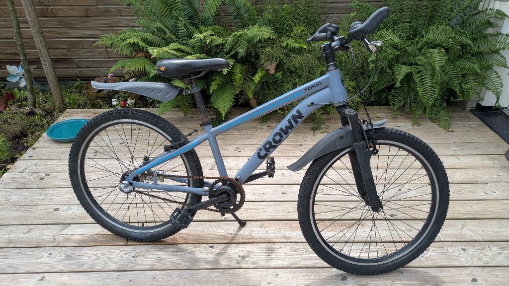 Crown Tokio 24 inch mountainbike voor kinderen, Terugtraprem, Gebruikt, Heren, Geen vering