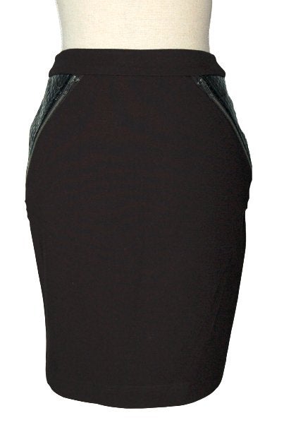 Nieuw Maison Scotch rok, rokje, Biker, zwart, Mt. XS, Zwart, Nieuw, Maat 34 (XS) of kleiner, Boven de knie
