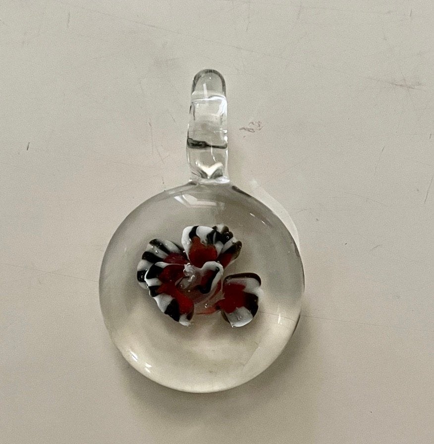 Heldere kettinghanger, Ophalen of Verzenden, Zo goed als nieuw, Zilver, Overige materialen