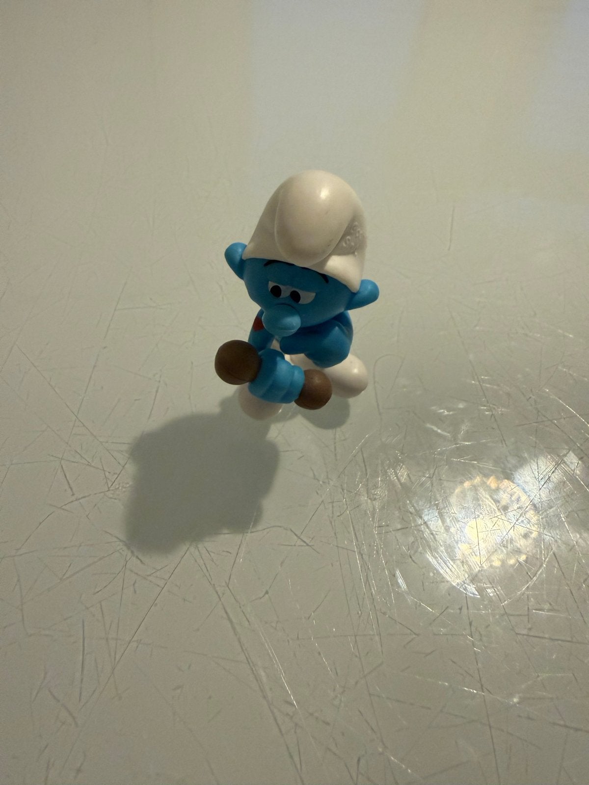 Smurf potige - Vintage Smurfen figuurtje, Verzamelen, Ophalen of Verzenden, Gebruikt, Overige Smurfen, Poppetje, Figuurtje of Knuffel