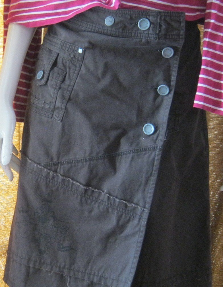 Rok cowboyrokje mt 40 bruin merk Mexx, Maat 38/40 (M), Mexx, Bruin, Ophalen of Verzenden