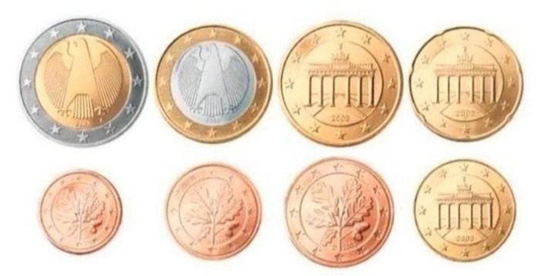 Duitsland Losse Munten(1cent t/m 2euro)(2002 t/m 2022)UNC+BU, Postzegels en Munten, Munten | Europa | Euromunten, Verzenden, Duitsland