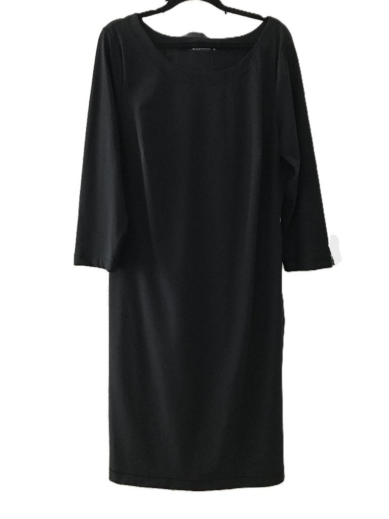 NIEUW EXPRESSO travelstof LBD jurk 44 model Delila zwart, Zwart, Maat 42/44 (L), Nieuw, Knielengte