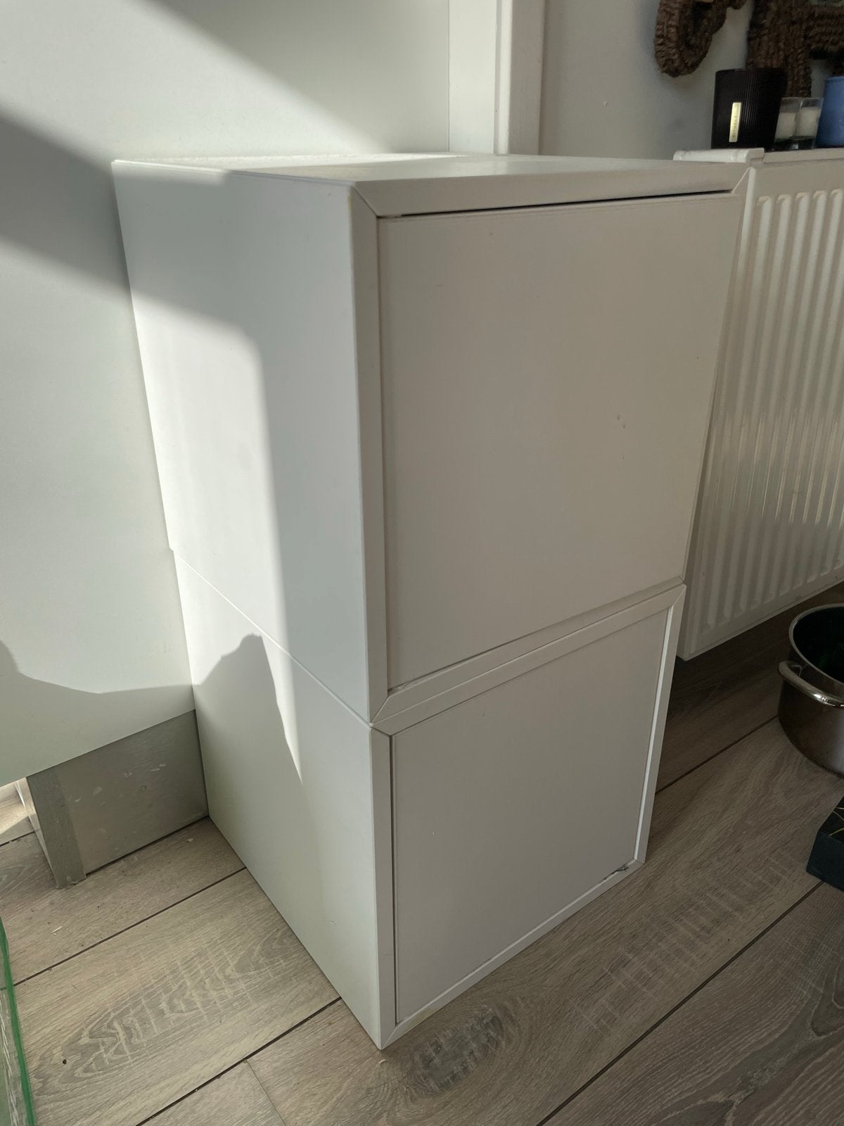 IKEA Witte opbergkast met twee deuren, Ophalen of Verzenden, Gebruikt