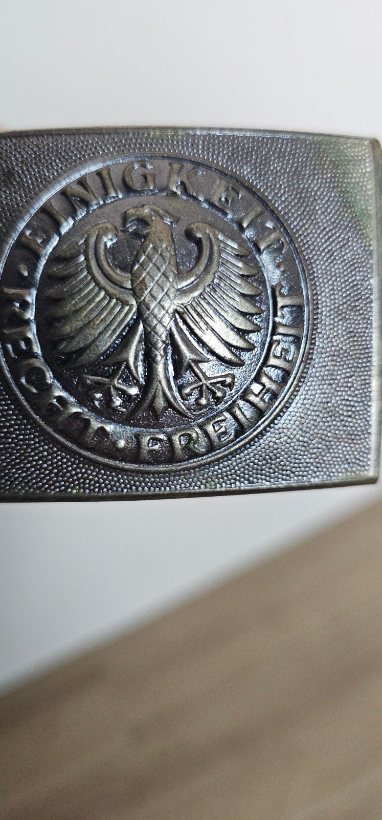 Duitse militaire riem met gesp - Tweede Wereldoorlog, Ophalen of Verzenden, Landmacht, Duitsland, Kleding of Schoenen