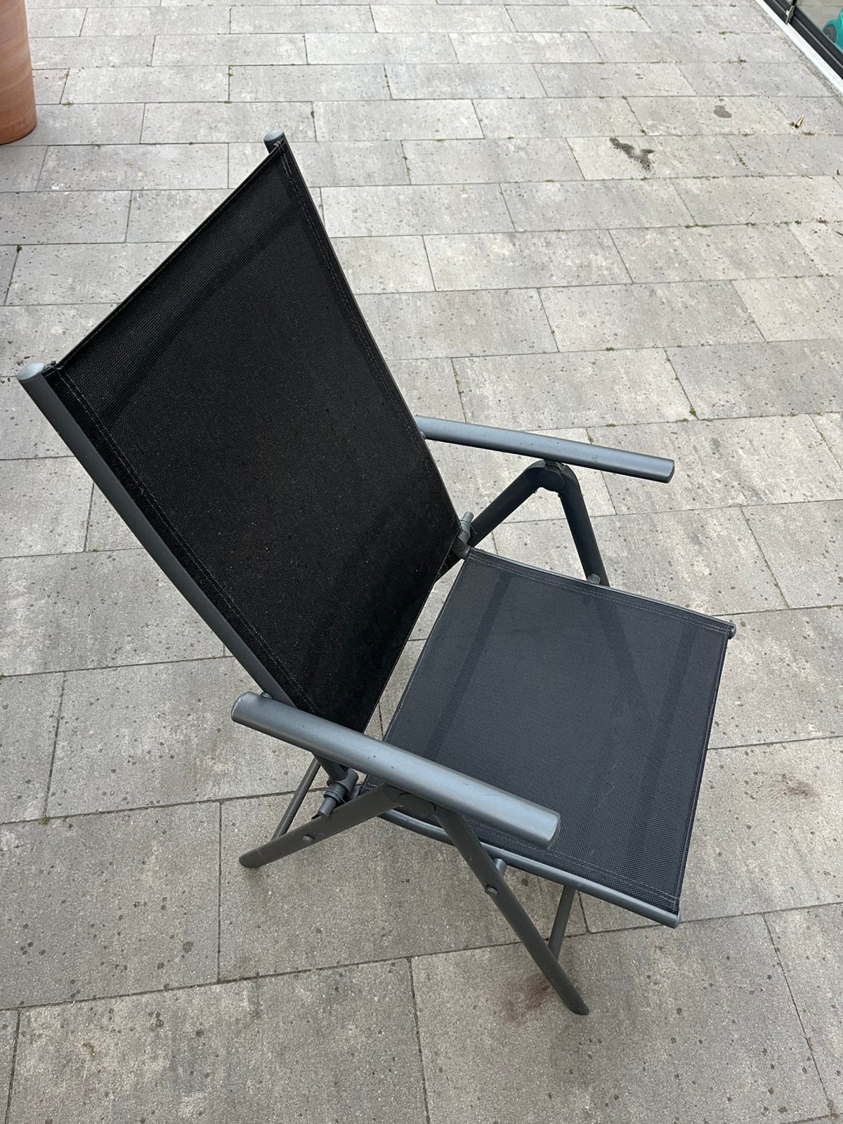 Klapstoelen antraciet, Tuin en Terras, Tuinstoelen, Ophalen, Kunststof, ., Zo goed als nieuw