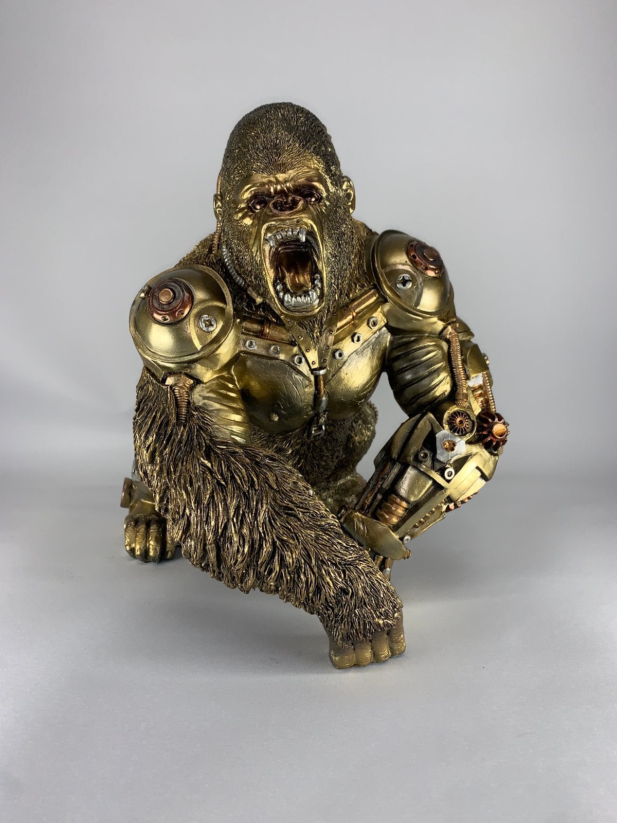Steampunk gorilla - Decoratie - Shabella-deco, Shabella, Nieuw, Ophalen of Verzenden, Goud