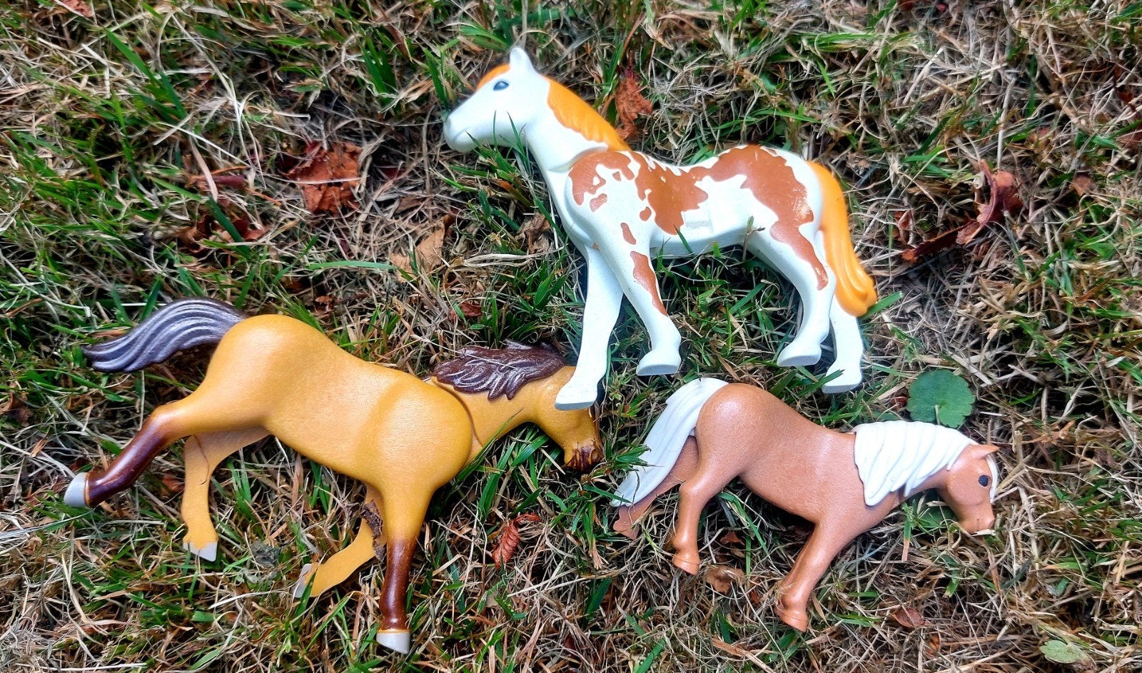 Playmobil 3 paarden, Ophalen of Verzenden, Zo goed als nieuw