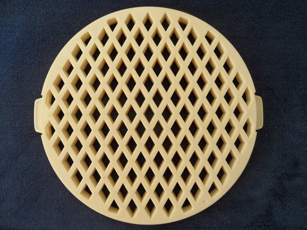 kunststof vlaaistans diam. 28 cm uit de jaren 60-70, Ophalen of Verzenden