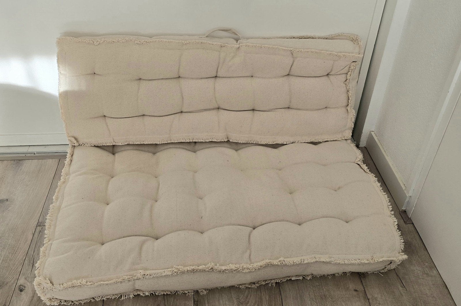 mooie palletkussens beige, Ophalen, Zo goed als nieuw