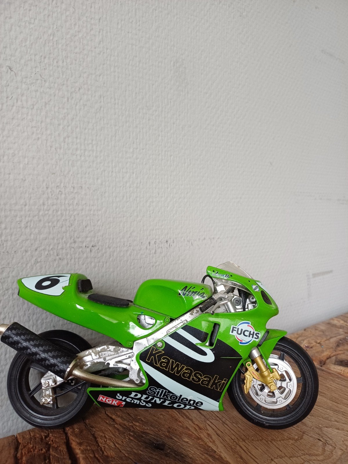 Kawasaki Ninja modelmotor - Groen, Schaalmodel, Gebruikt, 1:50 of kleiner, Overige typen, Ophalen