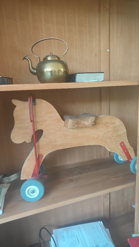 Houten speelgoedpaard, Ophalen, Gebruikt, Rij- of Hobbelspeelgoed