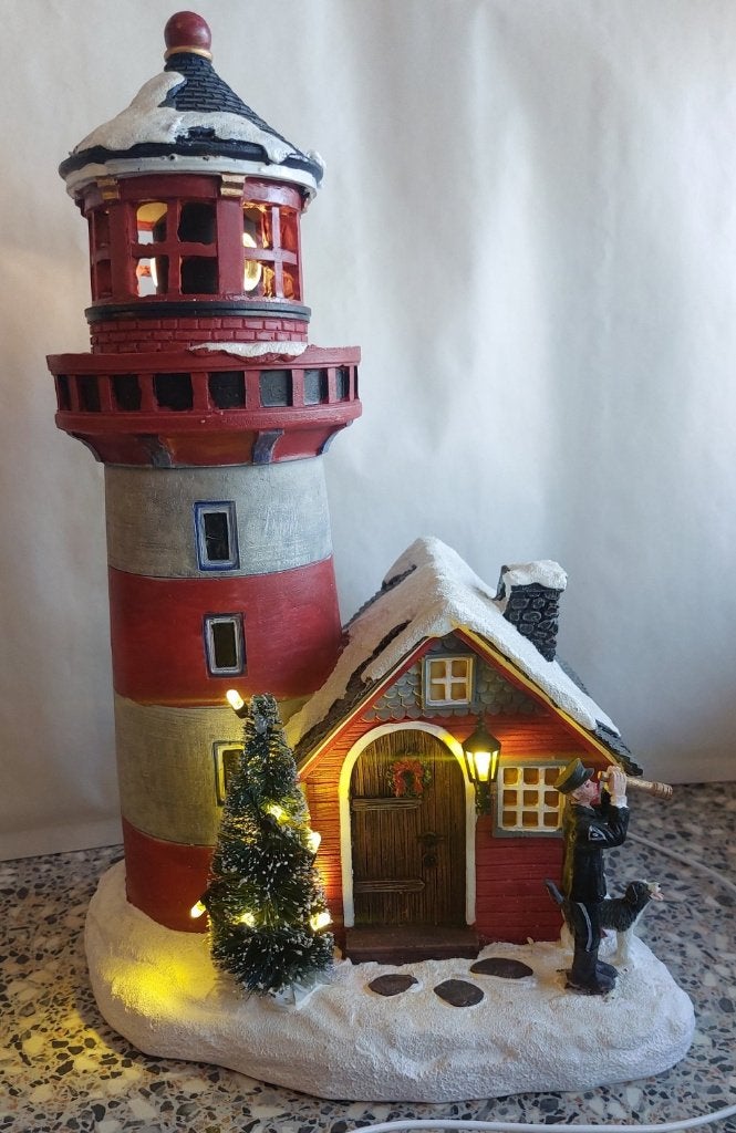 Luville Vuurtoren Lighthouse met verlichting, Ophalen of Verzenden, Zo goed als nieuw
