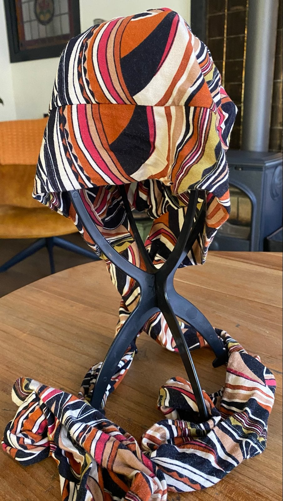 Chemo hoofd doek met sjaal, Ophalen of Verzenden, Zo goed als nieuw, Maat 46/48 (XL) of groter, Sjaal