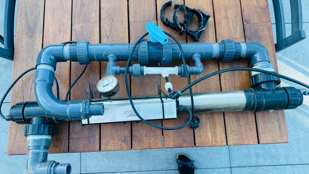 UV-lamp / Ozon Generator voor zwemvijver of vijver te koop, Ophalen, Gebruikt, Elektrisch
