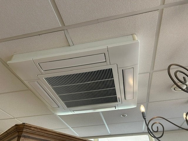 Airco Mitsubishi Heavy Industries cassette-airco 10 kW, Ophalen, Zo goed als nieuw