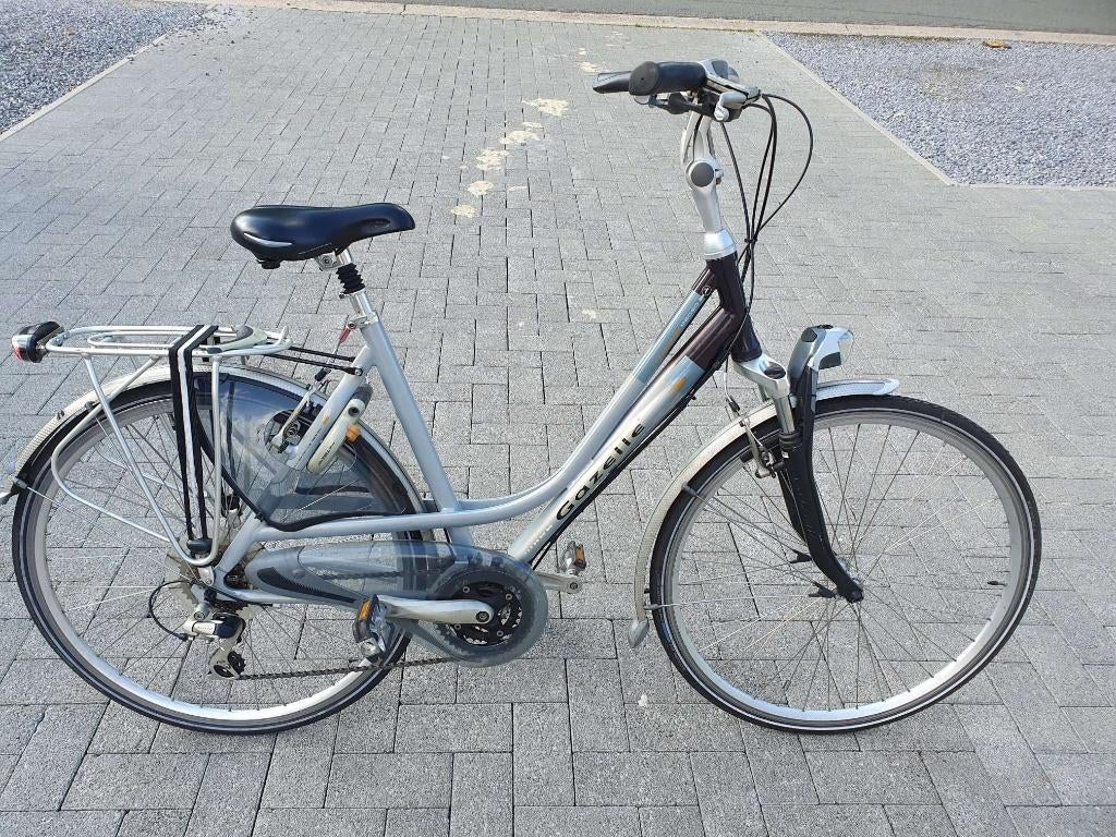 Damesfiets Gazelle, 53 tot 56 cm, Velgrem, Versnellingen, Ophalen of Verzenden