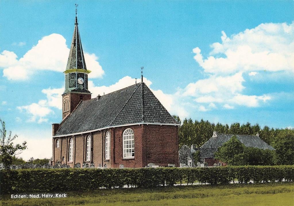 Echten, Ned. Herv. Kerk, Ophalen of Verzenden, 1980 tot heden, Ongelopen, Drenthe
