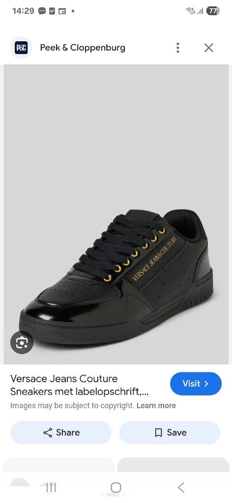Versace Jeans Couture Fondo Brooklyn - Sneakers 43, Kleding | Heren, Schoenen, Zwart, Nieuw, Ophalen of Verzenden, Versace