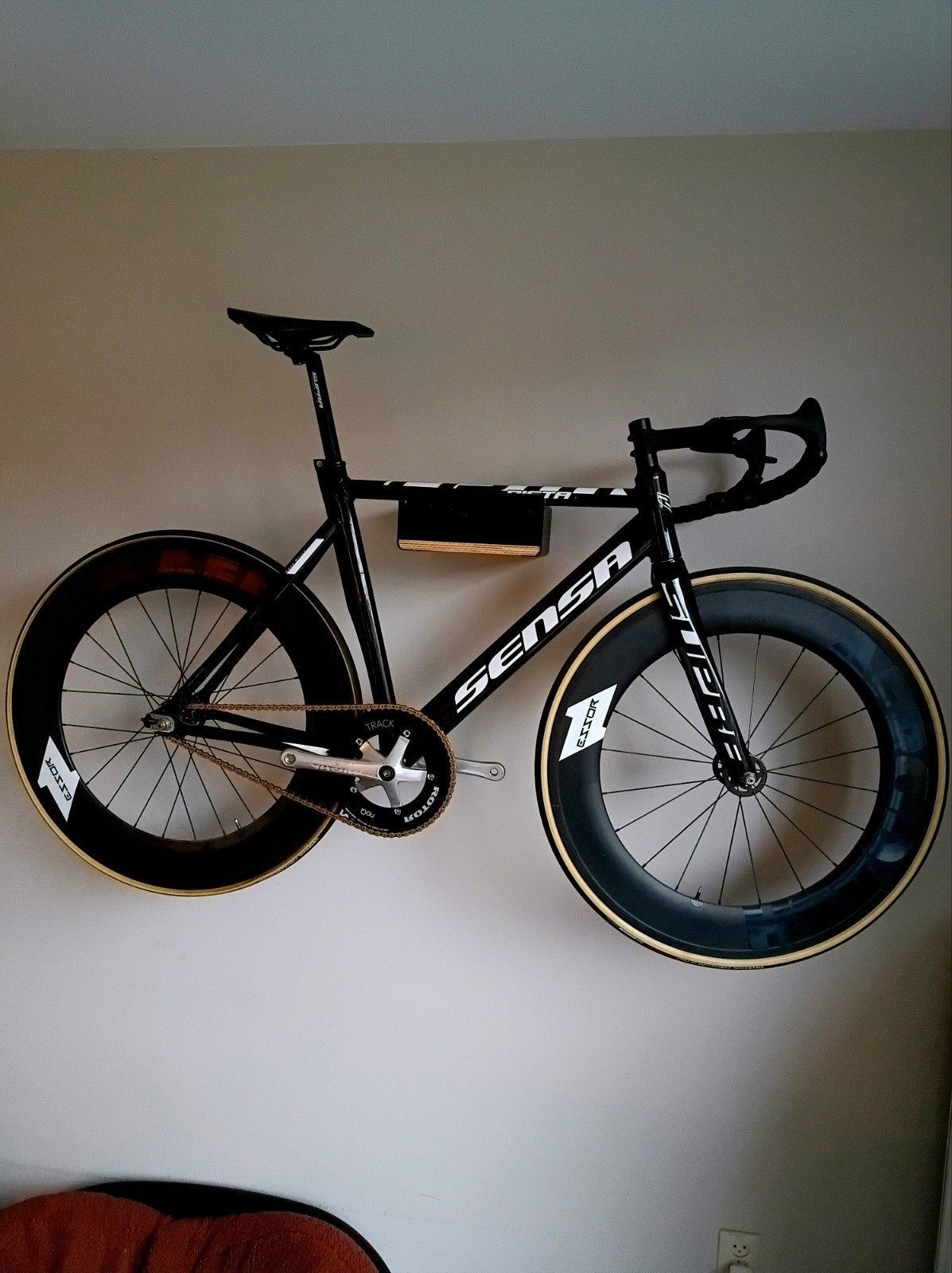 Baan / Piste fiets, Minder dan 10 versnellingen, Aluminium, Zo goed als nieuw, 53 tot 57 cm