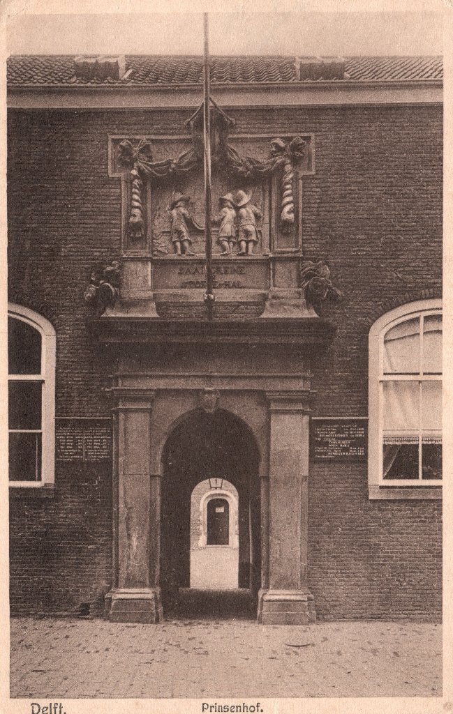 Delft, Prinsenhof (1924) 129094, Ophalen of Verzenden, 1920 tot 1940, Gelopen, Zuid-Holland