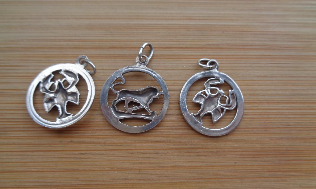 zilveren sterrenbeeld hanger/bedel [611], Verzenden, Zo goed als nieuw, Zilver, Zilver