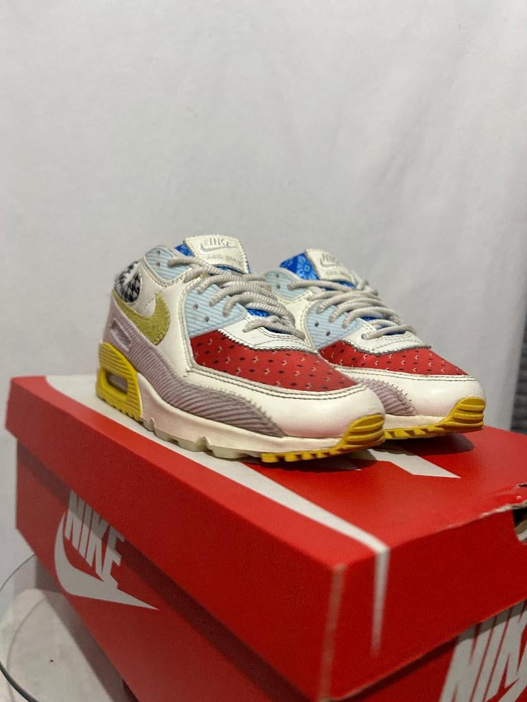 ALS NIEUW! Maat 38,5 - Nike Air Max 90 Patchwork, Kleding | Dames, Schoenen, Overige kleuren, Verzenden, Nike, Nike