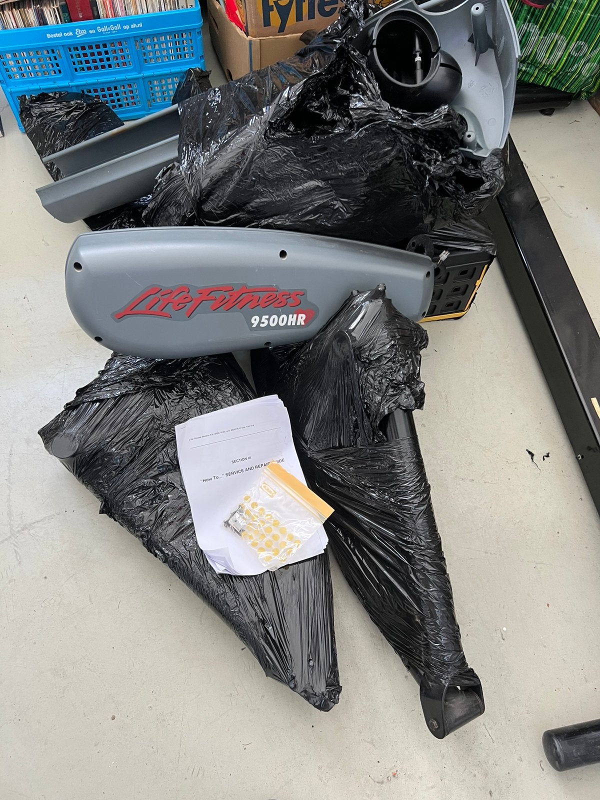 Life Fitness 9500HR Crosstrainer/Elliptical, Ophalen, Zo goed als nieuw, Crosstrainer