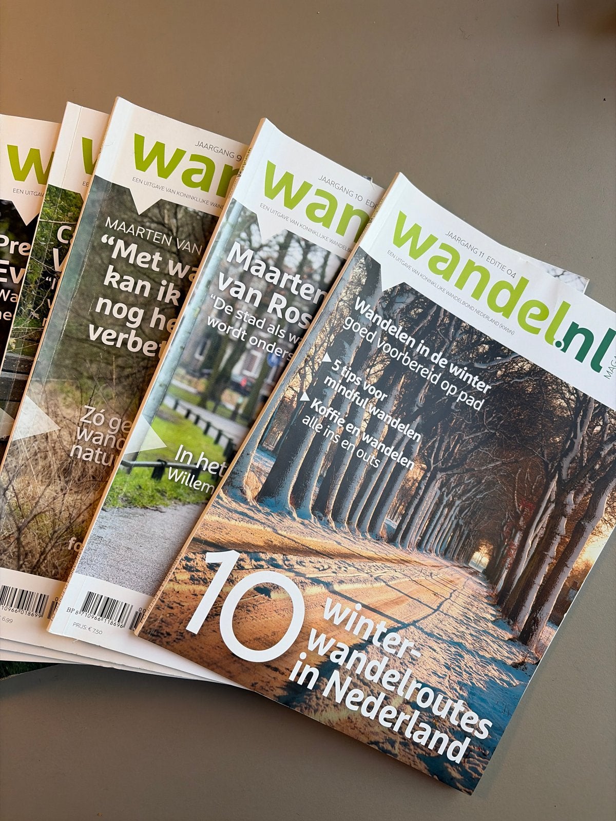 Wandel magazines 2019-2025 (18 exemplaren), Boeken, Ophalen of Verzenden, Gelezen, Sport en Vrije tijd