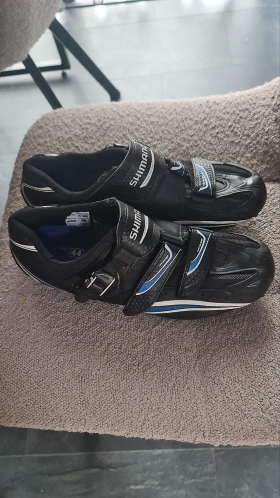 Shimano fietsschoenen mt 44 met SPD plaatjes, Gebruikt, Heren, Schoenen, Overige maten