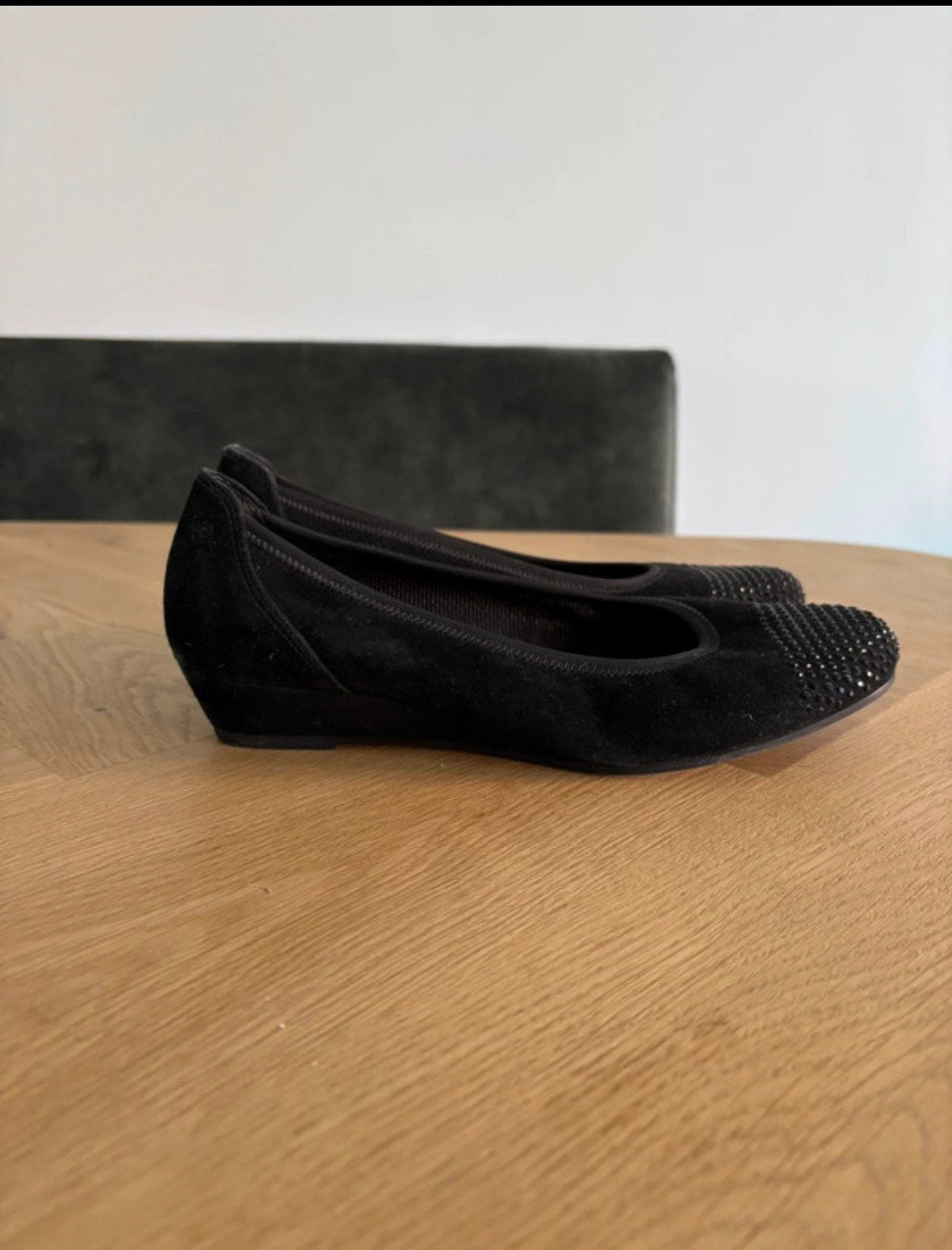 Gabor schoenen, zwart suede maat 5,5, Ophalen of Verzenden, Zo goed als nieuw, Zwart, Sneakers of Gympen