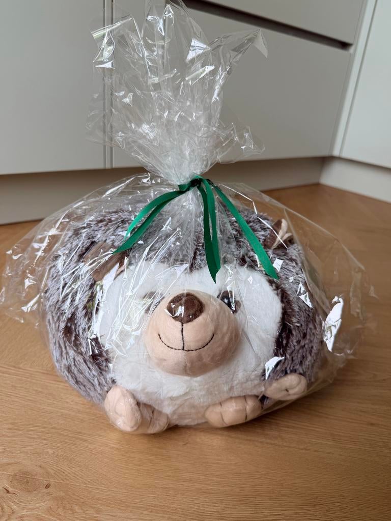 Noxxiez Handwarmer Knuffel Egel - Zacht en Warm, Overige merken, Overige typen, Grijs, Nieuw