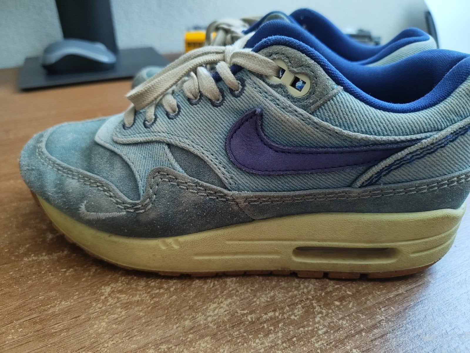 Nike Air Max Dirty Denim - Maat 37,5, Blauw, Nike, Ophalen of Verzenden, Sneakers of Gympen