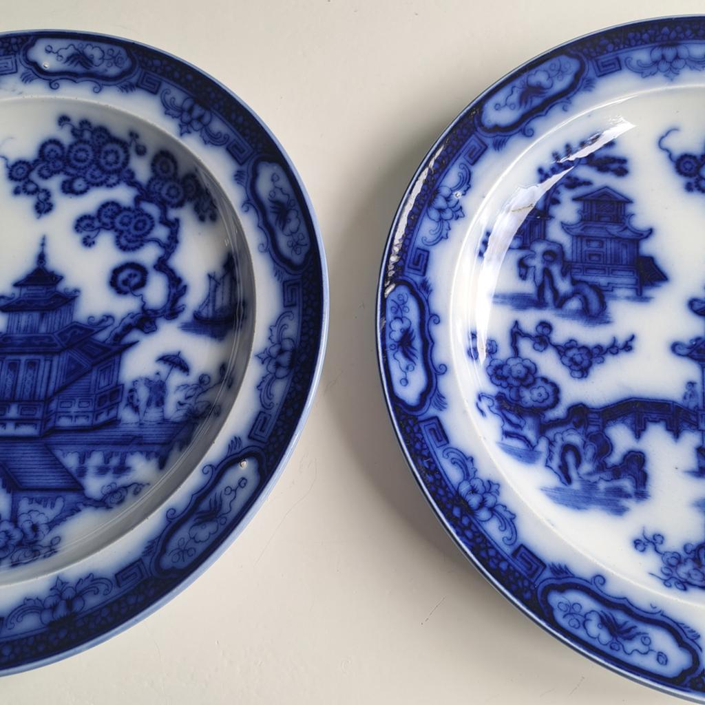 Antieke borden Petrus Regout/decor Hindostan, Ophalen of Verzenden