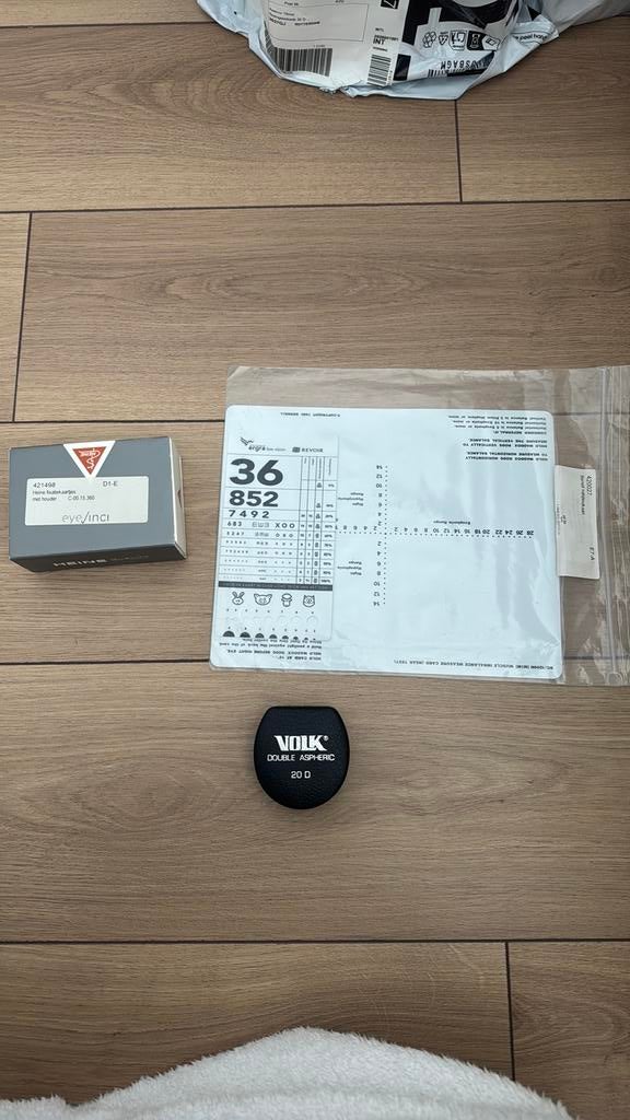 20D Volk lens, Heine fixatiekaartjes, Bernell nabijtestkaart, Ophalen of Verzenden, Zo goed als nieuw