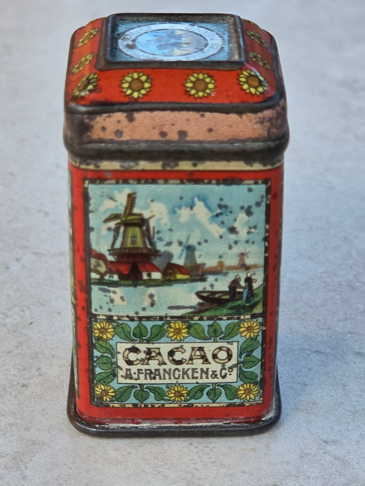 A.Francken Koog aan de Zaan Zaandijk Cacao monster blikje, Ophalen of Verzenden, Gebruikt, Overige