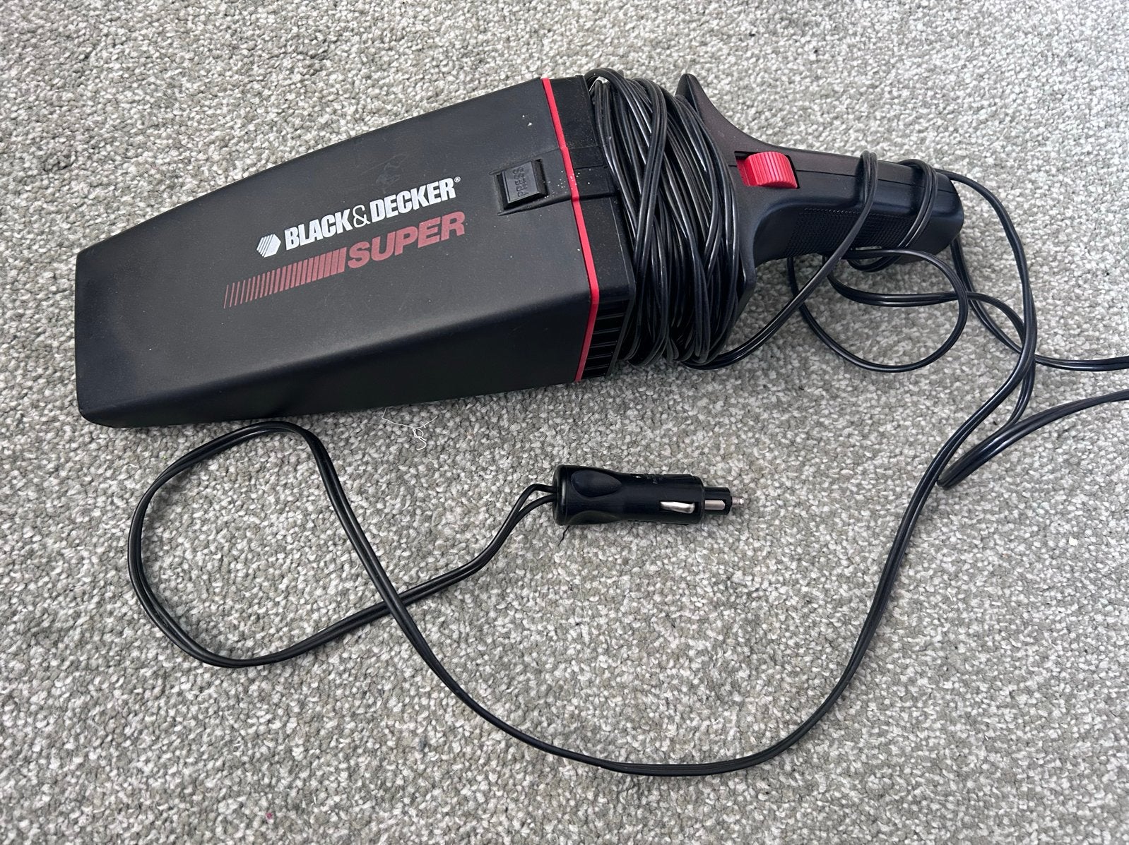 Black & Decker Super Kruimeldief 12V Auto Stofzuiger, Overige merken, Gebruikt, Kruimeldief, Draadloos