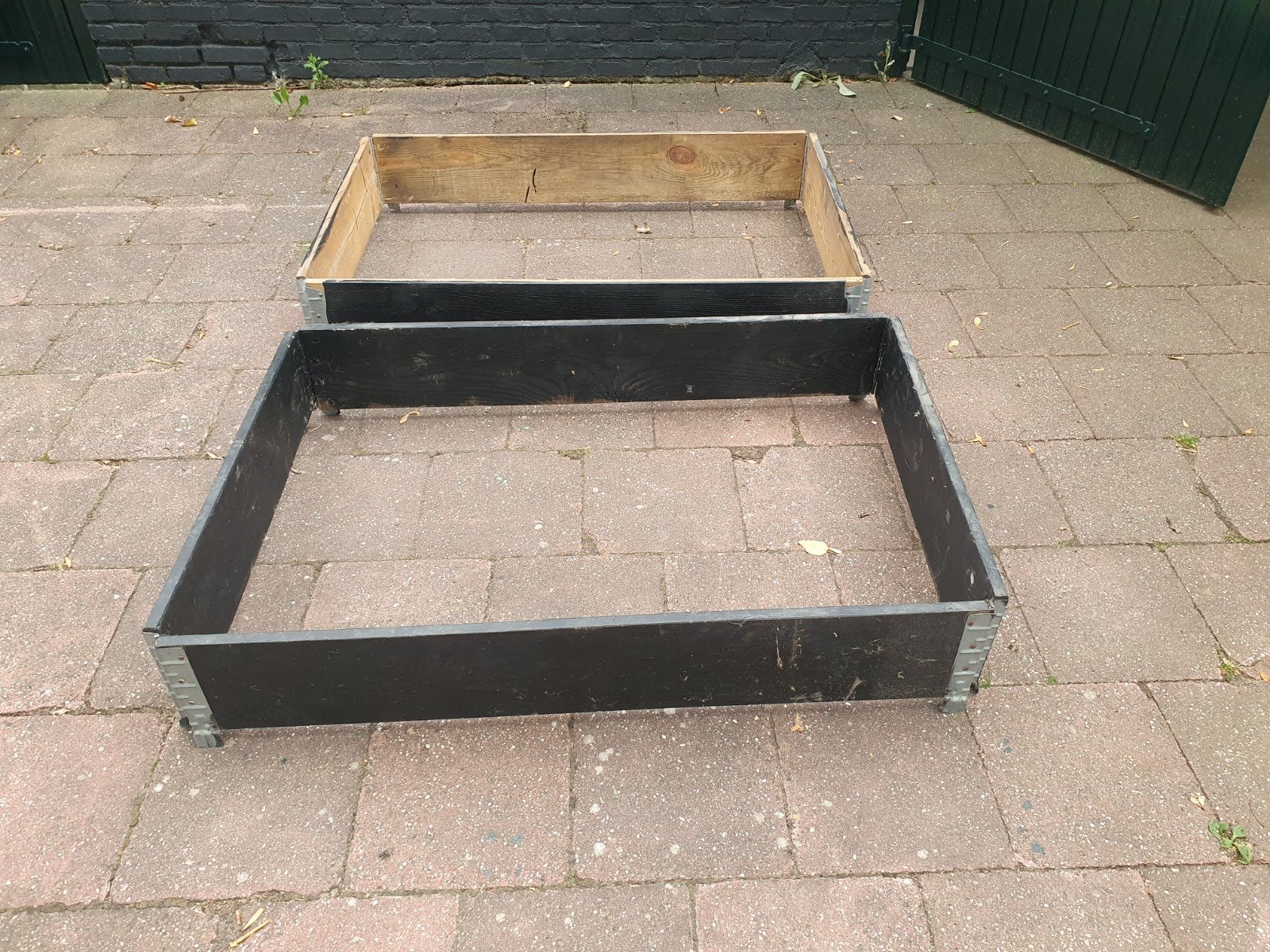 bloembak moestuinbak van pallet opzet randen, Ophalen, Rechthoekig, Hout