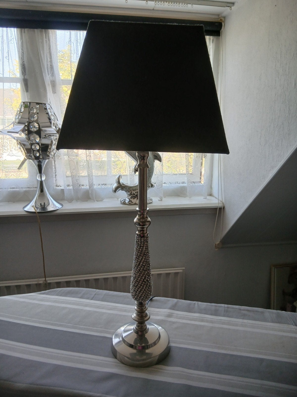 Staande lampen met strass, Ophalen
