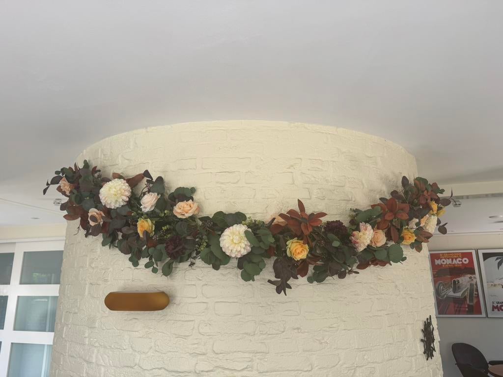 Bloemen Guirlande, Huis en Inrichting, Overige typen, Handgemaakt, Zijde, Ophalen of Verzenden