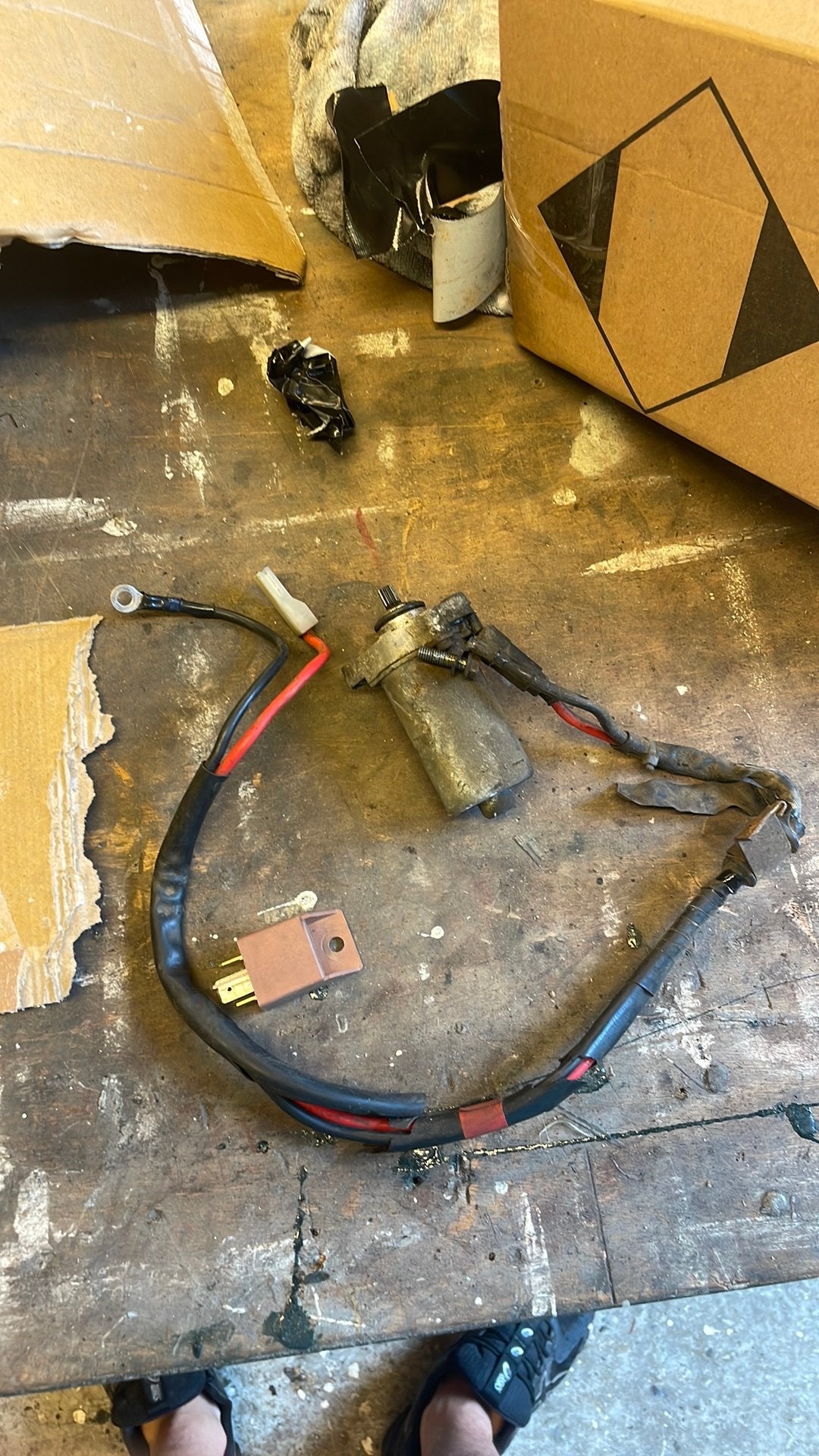 Vespa 4t 2v startermotor, Ophalen of Verzenden, Zo goed als nieuw